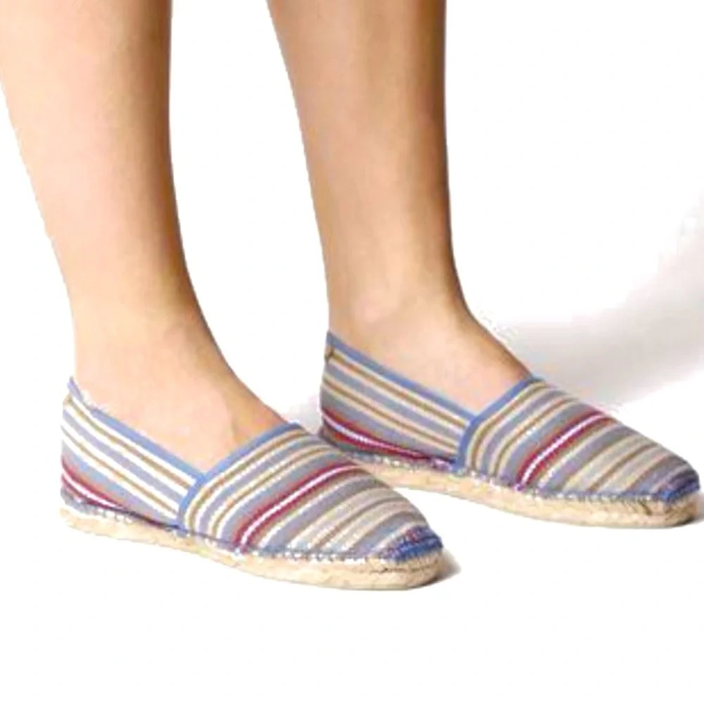 NWOT Toni Pons Multi Stripe Canvas Slip-on Espadrille | EUR 39